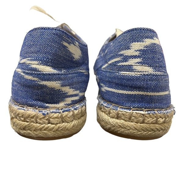 Johnston & Murphy Denim Ikat Espadrille Flats 10M - Picture 6 of 8